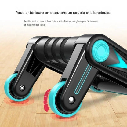 Roue Abdominale Pliable Haute Précision – Gainage & Abdos Profonds