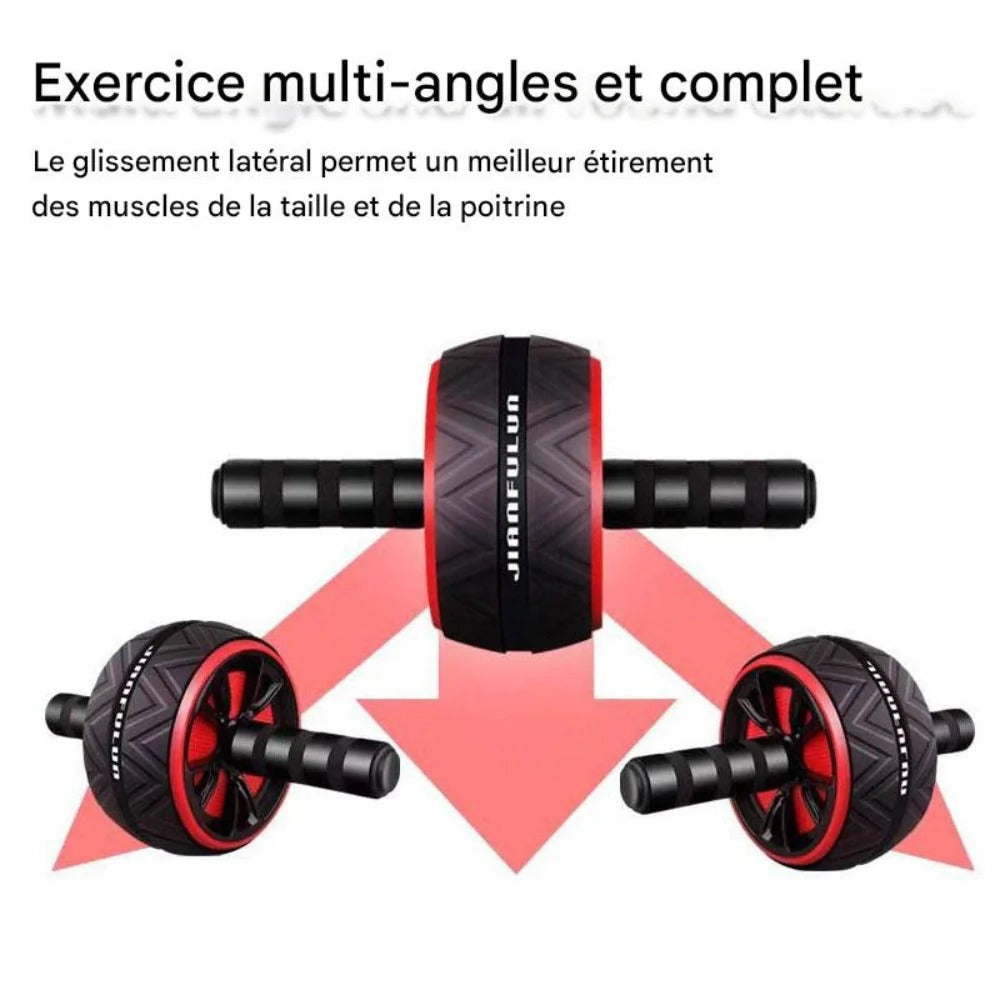 AbForce™ – Rouleau Abdominal Antidérapant – Abdos, Obliques & Bras